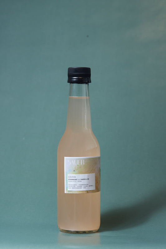 STRAWBERRY & DANDELION (ginger bug soda)